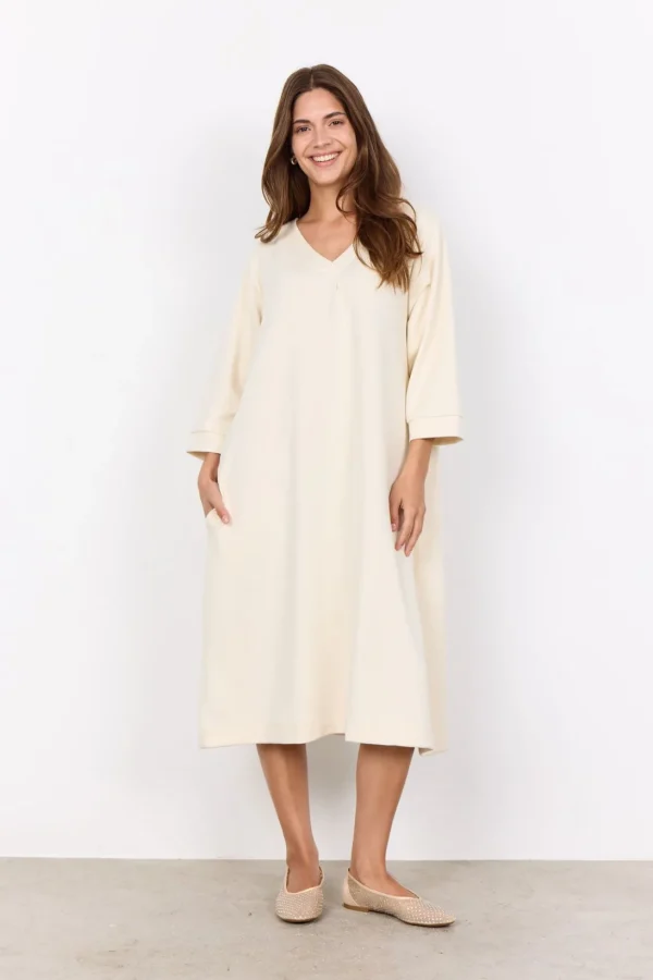 Klänningar | Comfy>Soyaconcept SC-BANU 197 Klänning Cream