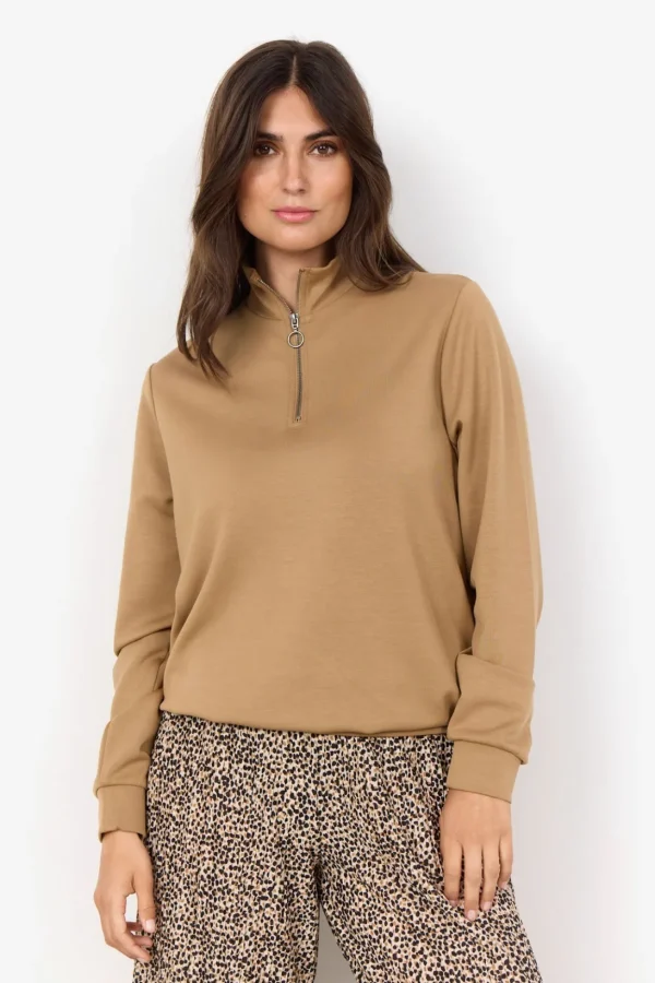 Blusar Och Skjortor | Comfy>Soyaconcept SC-BANU 187 Sweatshirt Camel