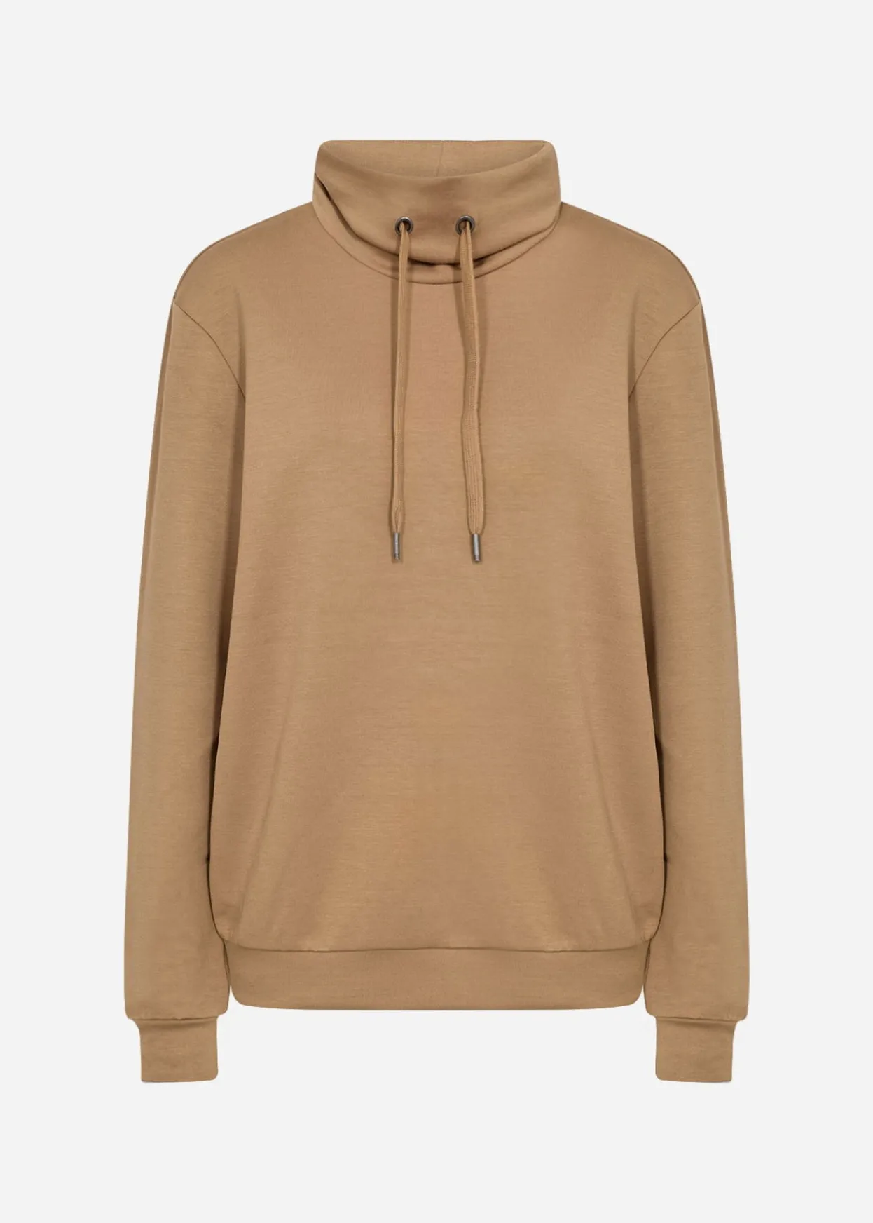scbanu__sweatshirt_camel_3-2.webp Blusar Och Skjortor | Comfy>Soyaconcept SC-BANU 125 Sweatshirt Camel