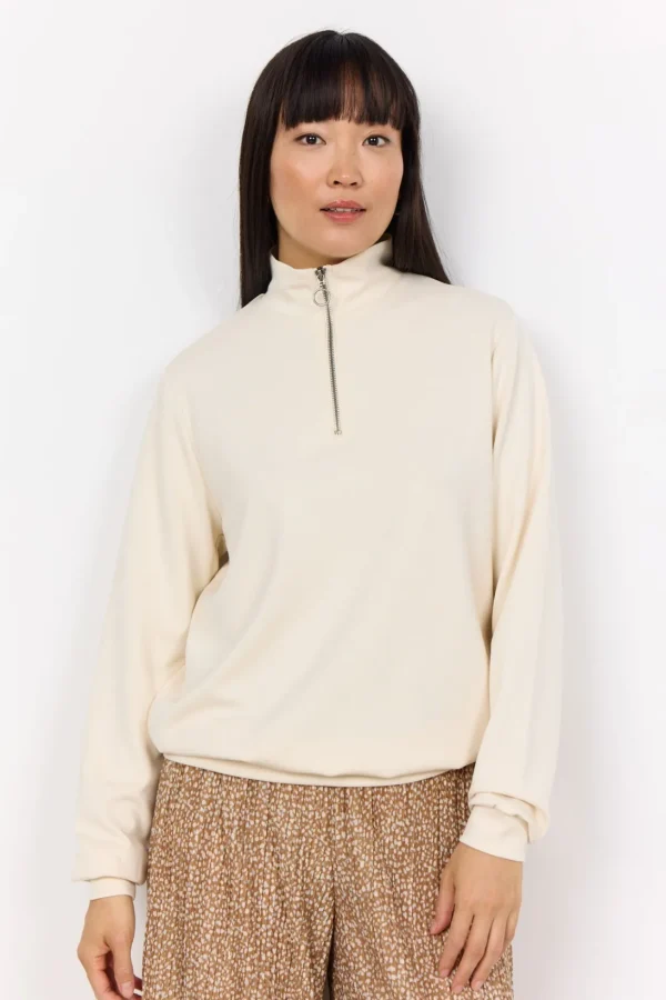Blusar Och Skjortor | Comfy>Soyaconcept SC-BANU 187 Sweatshirt Cream
