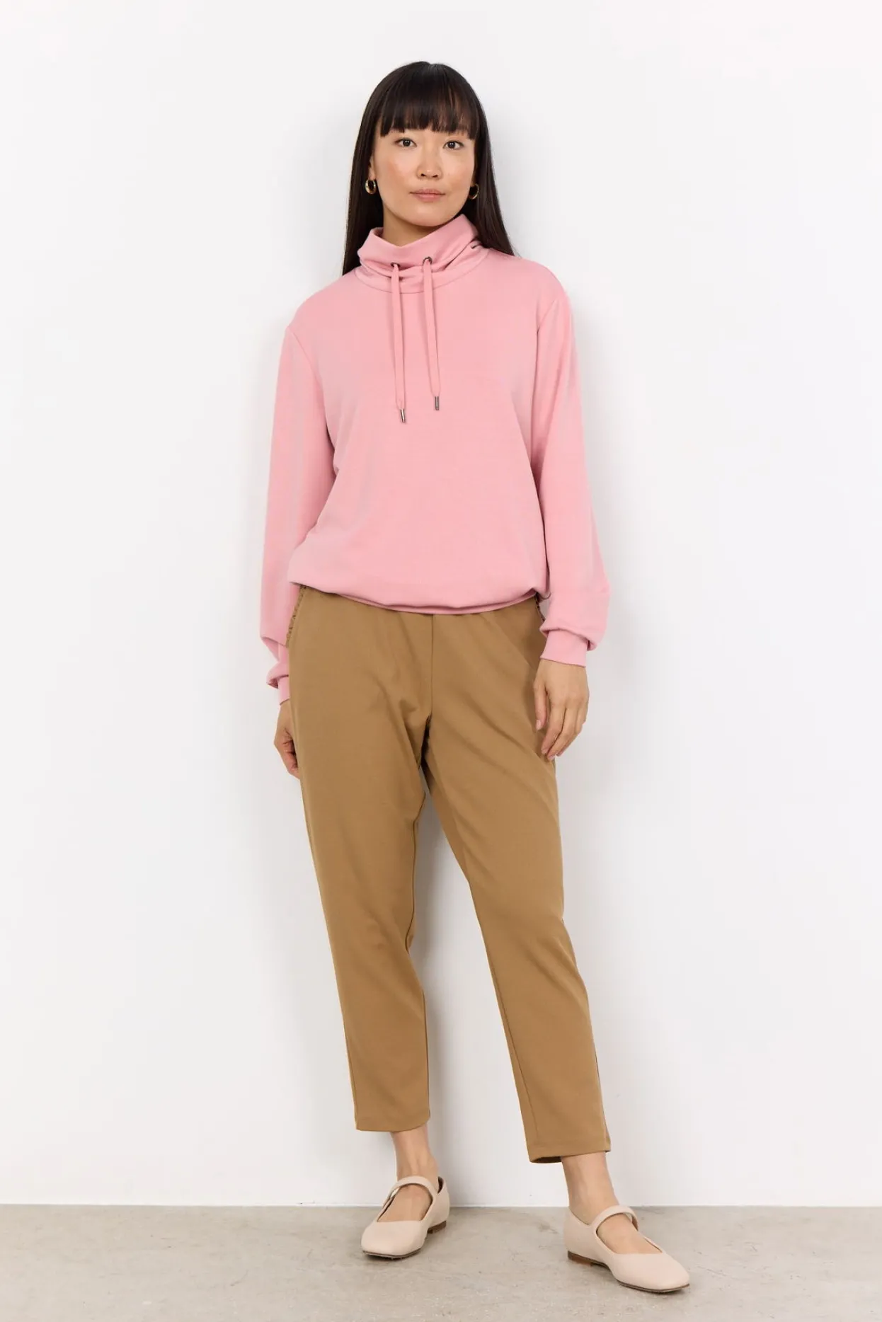 scbanu__sweatshirt_lyserd_1.webp Blusar Och Skjortor | Comfy>Soyaconcept SC-BANU 125 Sweatshirt Lyseröd