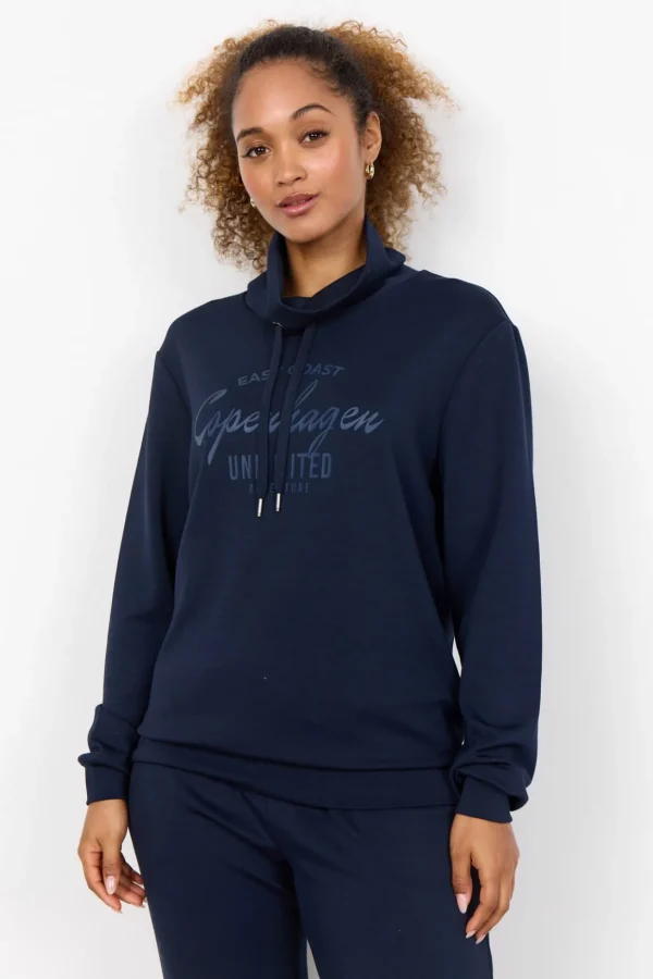 Blusar Och Skjortor | Comfy>Soyaconcept SC-BANU 186 Sweatshirt Navy