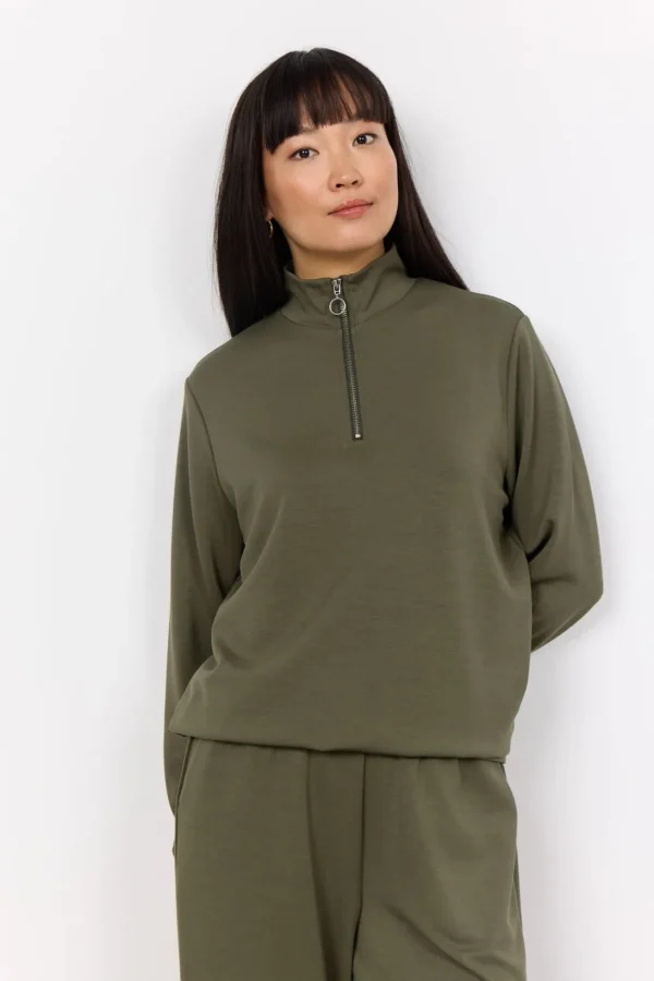 Blusar Och Skjortor | Comfy>Soyaconcept SC-BANU 187 Sweatshirt Oliv