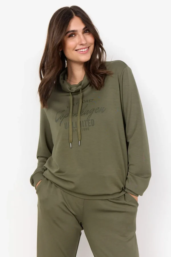 Blusar Och Skjortor | Comfy>Soyaconcept SC-BANU 186 Sweatshirt Oliv