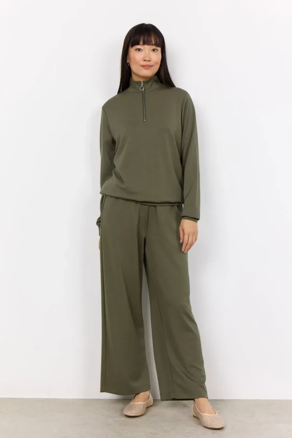 Blusar Och Skjortor | Comfy>Soyaconcept SC-BANU 187 Sweatshirt Oliv