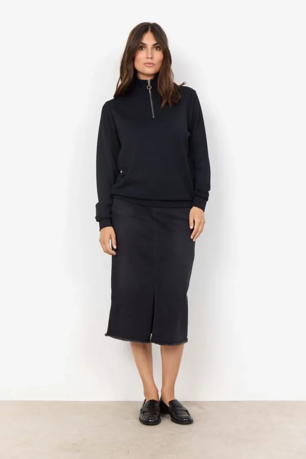 Blusar Och Skjortor | Comfy>Soyaconcept SC-BANU 187 Sweatshirt Svart