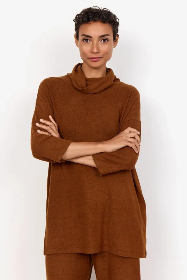 Blusar Och Skjortor | Comfy>Soyaconcept SC-BIARA 73 Sweatshirt Brün
