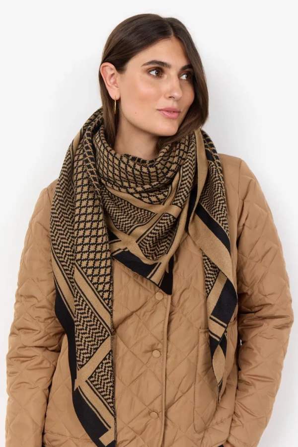 Accessories>Soyaconcept SC-BUKET 3 Scarf Camel