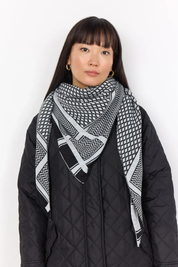 Accessories>Soyaconcept SC-BUKET 3 Scarf Ljusgrått