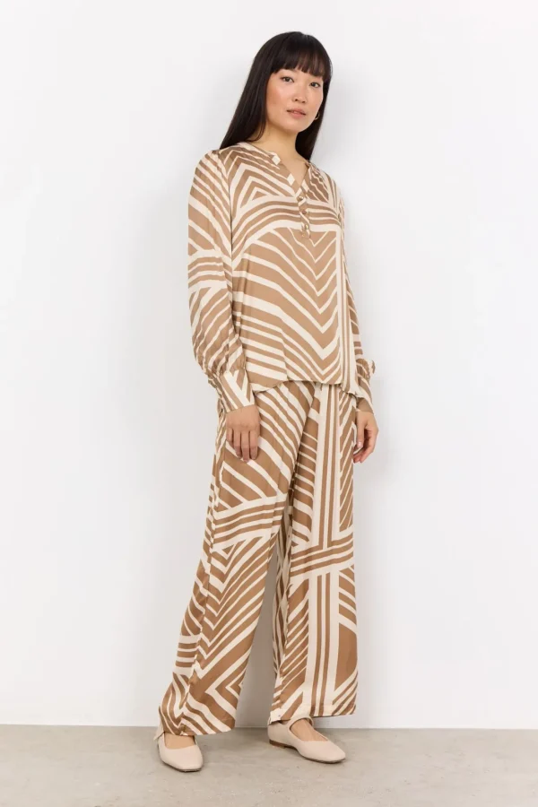 Blusar Och Skjortor>Soyaconcept SC-FARO 2 Blus Camel