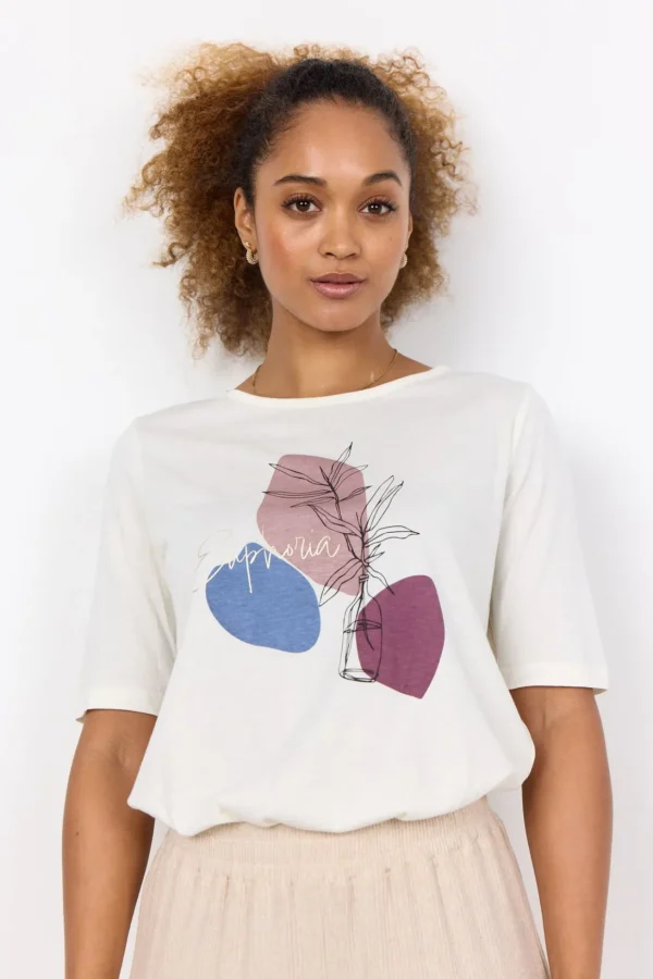 Toppar>Soyaconcept SC-FELICITY FP 475 T-shirt Rosa
