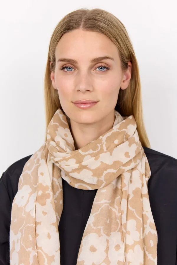 Accessories>Soyaconcept SC-FRO 1 Scarf Camel