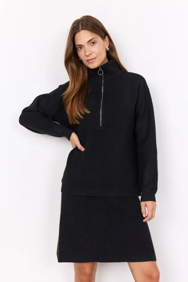 Stickat>Soyaconcept SC-ILIA 2 Pullover Svart